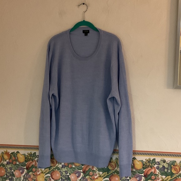 J. Crew Other - J. Crew Men’s Merino Wool-Blend Crewneck Sweater, Size XL, Light Blue
